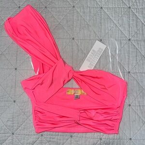 Urban outfitters hot pink crop top